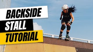 How to 180 Backside Stall on Roller Skates  Trick Tutorial [upl. by Anek]