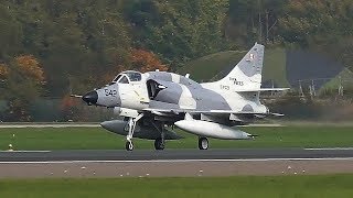 Douglas A4N Skyhawk Top Aces Take off at Wittmund Airbase [upl. by Aguie]