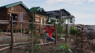 Planting Roses and Building a Fence for a Mountain Rose Garden  Tam Farm [upl. by Amando]