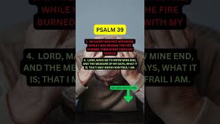 A Prayer for Wisdom and SelfControl  Psalm 3914 kingjamesbible [upl. by Humfrid321]