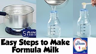 Lactogen  Steps to Make Formula Milk  Lactogen Stage 1234 [upl. by Laehcor385]