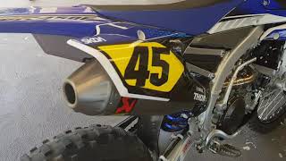 Wr450f 2017 Akrapovic full system [upl. by Daffodil704]