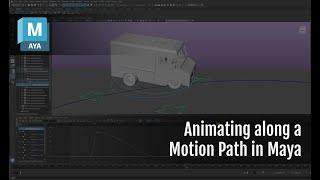 Animating along a Motion Path in Maya [upl. by Zonda246]