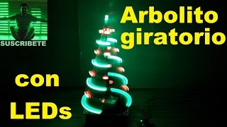 Arbolito giratorio con leds proyecto navideño muy facil spinning led christmas tree [upl. by Ruthanne]