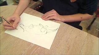 Drawing for beginners  How to draw a triceratops dinosaur [upl. by Homer]