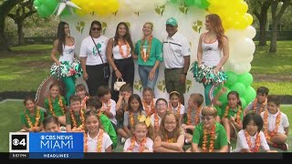 Tua Foundation unveils new football field for Pinecrest school [upl. by Nessah310]