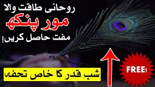 Rohani Taqat Wala Moor Pankh Free Hasil Krn  Nazar Hasad Khatam  Shab e Qadr Mehrban Ali [upl. by Hamrnand]