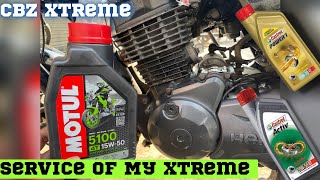 CBZ Xtreme 2nd Service After Engine Restoration❤️ Konsa Engine oil Better hai🔥 [upl. by Neerbas]