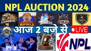 NPL auction 2024 live  nepal premier league  Which player sold the most expensive [upl. by Nowujalo]