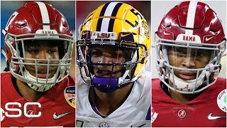 2021 NFL Draft Ranking the Top 3 WR prospects  SportsCenter [upl. by Crist]