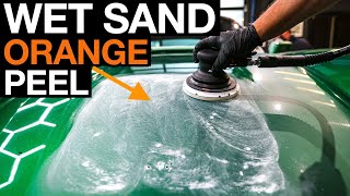 How to Wet Sand Orange Peel in Car Paint Porsche 911 [upl. by Weingartner]