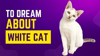 What does it mean to Dream about WHITE CAT Discover the dream meaning and dream interpretation [upl. by Hedveh945]