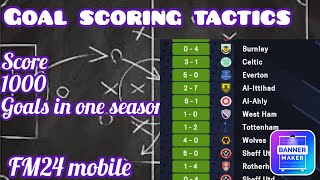 Score goals for fun  FM24 Mobile  FM TIPS [upl. by Anaicul]