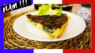 ♨️ QUICHE DE ESPINACAS Y SALMON FRESCO 👨‍🍳 Receta FRANCESA 🇫🇷 [upl. by Itsuj]