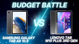 Samsung Galaxy Tab A8 105 vs Lenovo Tab M10 Plus 3rd Gen  Full Comparison [upl. by Hcib]