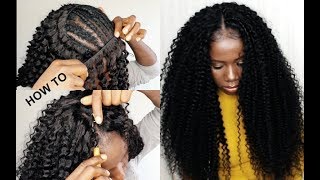 HOW TO  CROCHET Method On Sew In Weave NO Leave Out TUTORIAL FOR BEGINNERS [upl. by Ecydnac]