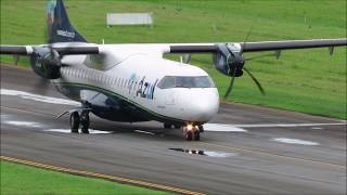 Pouso e Decolagem em Joinville  ATR 72600 AZUL  PRAQN 28022019 [upl. by Cletis]