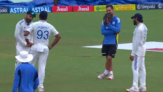 Virat Jadeja Imitates Jasprit Bumrahs Bowling in Perfect Copycat Style in Ind vs Ban Test [upl. by Anpas200]