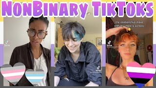 NONBINARY TikToks part 5 and some gender identities [upl. by Kunkle]