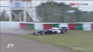 F1 Rubens Barrichello Crash Japan 2011 [upl. by Tap]