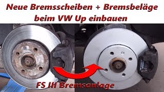 VW Up  Bremsscheiben und Bremsbeläge erneuern FS III Bremse Seat Mii Skoda Citigo [upl. by Ardnohsed294]