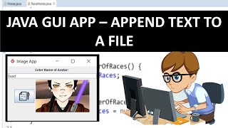 Append to a Text File  Java GUI Application [upl. by Tawney218]