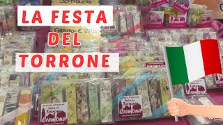 Torrone Festival and aperitivo in Cremona italianlife streetfood dolcevita [upl. by Llevrac]