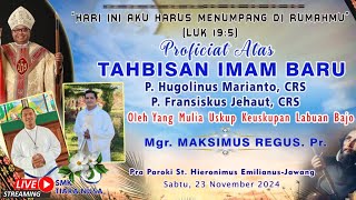 Live Streaming Tahbisan Imam Baru II Pra Paroki St Hieronimus Emilianus Jawang [upl. by Ertnod]