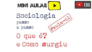 SOCIOLOGIA o que é e como surgiu [upl. by Dumas658]