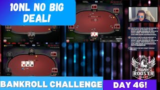 10NL No Big Deal  Bankroll amp Implementation Challenge Day 46 [upl. by Mick495]