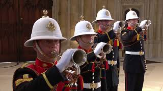 The Last Post played by the Royal Marines  Prince Philip Funeral Service [upl. by Leatrice]