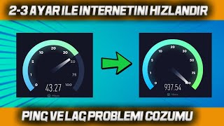 PROGRAMSIZ İNTERNET HIZLANDIRMA 2023  PİNG DÜŞÜRME 2023 [upl. by Iorio]