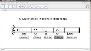 Esempi di intervalli consonanti e dissonanti [upl. by Anilag]