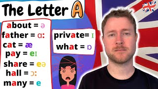 English Pronunciation  The Letter A  9 Ways to Pronounce the Letter A [upl. by Ivy467]