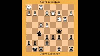 Vasyl Ivanchuk vs Garry Kasparov  Linares 1990 [upl. by Nelad3]