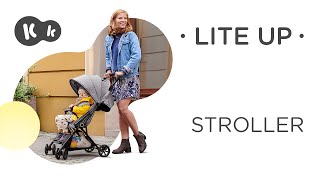 Kinderkraft LITE UP lightweight stroller  with sleeping function  with extendable hood [upl. by Kotick362]