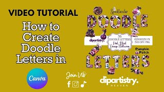 How to Create Doodle Letters in Canva Easy StepbyStep Tutorial 💡🖌️ [upl. by Chappy885]