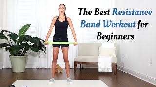 Resistance Band Workout for Beginners A 10 Minute Workout with Marin [upl. by Oisacin]