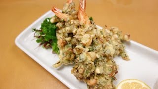 Special Shrimp Tempura and Tempura Batter Recipe  How To Make Sushi Series [upl. by Delinda]