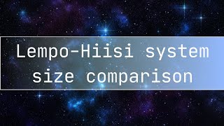 LempoHiisi system size comparison [upl. by Pammie]