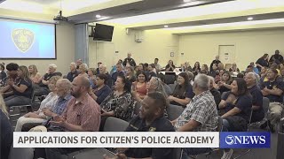 Applications open for citizens police academy [upl. by Jae]