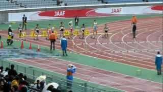 JO陸上 女子 100mH 決勝 20121028 [upl. by Atidnan]