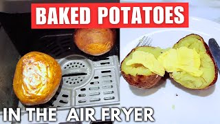 Air Fryer Baked Potatoes Easy Jacket Potatoes cooking airfryer recipe [upl. by Velleman667]