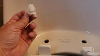 DIY How to Replace a Kohler Toilet Seat Cover Similar to Others Too But Watch out for the Hardware [upl. by Nagam]