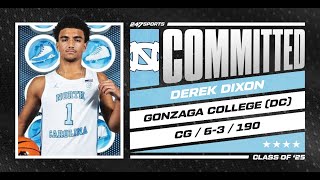 WATCH 4star CG Derek Dixon commits to North Carolina  No 51 overall prospect [upl. by Mimi980]