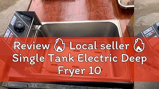 Review 🔥 Local seller 🔥 Single Tank Electric Deep Fryer 10L Induction Heating Stainless Steel Kit [upl. by Noiemad]