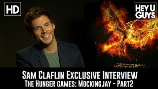 Sam Claflin Exclusive Interview  The Hunger Games Mockingjay Part 2 [upl. by Shirlie172]