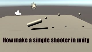 How make a very simple shooter in unity using AddForce and Velocity and Instantiate [upl. by Alvinia707]