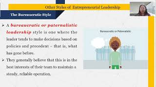 Topic 6  Entrepreneurial Leadership Style [upl. by Seana]