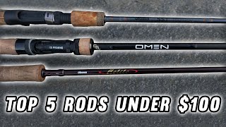 The Top 5 fishing rods under 100 2024 Buying Guide [upl. by Afatsuom]